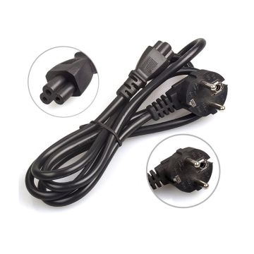New Replacement Power Cord 3 Pin Cable Clover Leaf 1 Meter Cable Accessories
