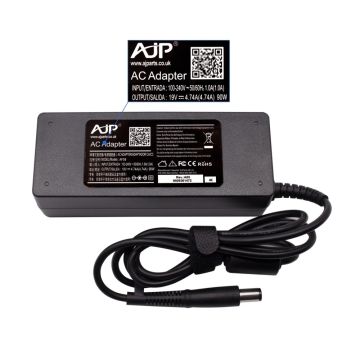 New Replacement for HP 19V 4.74A Center Pin AJP Brand 90W 7.4MM x 5.0MM Adapter Charger Hp Compaq Cq2200uk